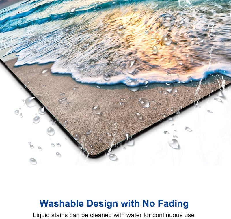 KUOSGM Mouse Pad  Premium-Textured Mouse Mat  Non-Slip Rubber Base Mousepad for Laptop  Computer & PC 9.5?7.9 in Beach Sunset - Image 5